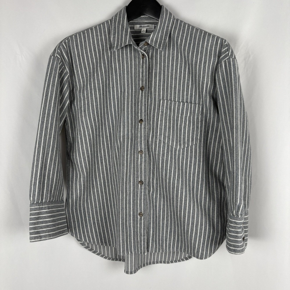 Madewell Flannel Shirt Women XS Button-Down‎ Preppy Americana Heritage